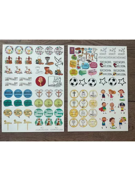 Pack de tatouages temporaires première communion