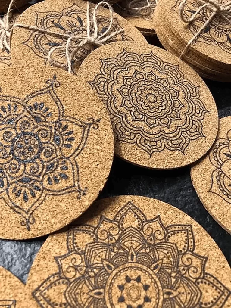 bases de copos para oferecer