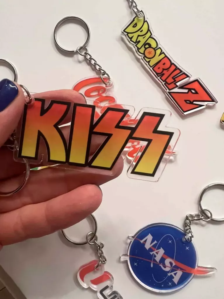 Custom shaped keychains with personalized printing