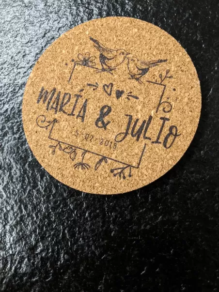 cork wedding coasters