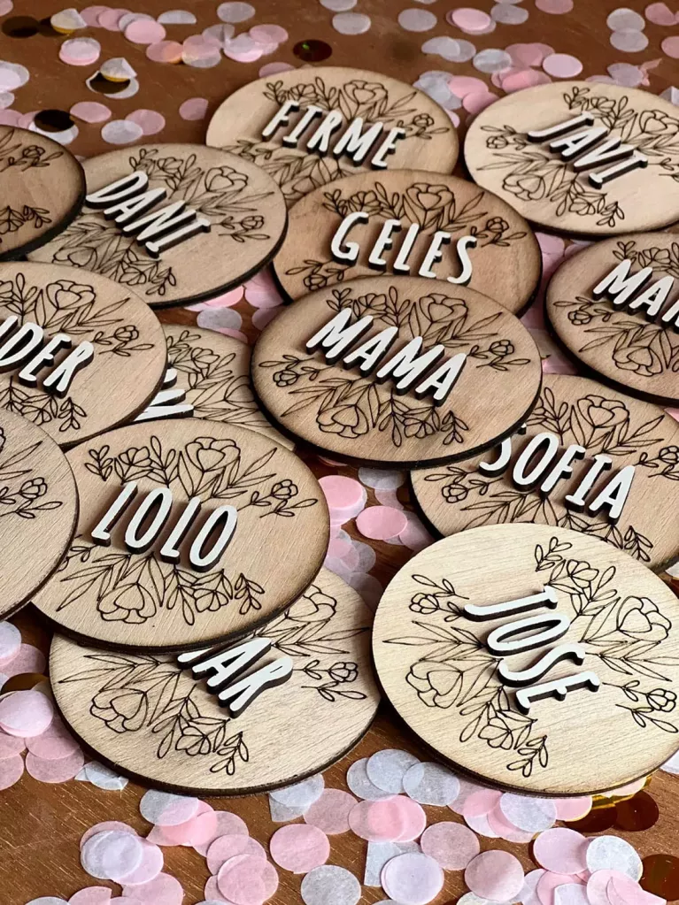 Wedding table place cards