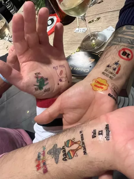 Tatouages éphémères pour fêtes