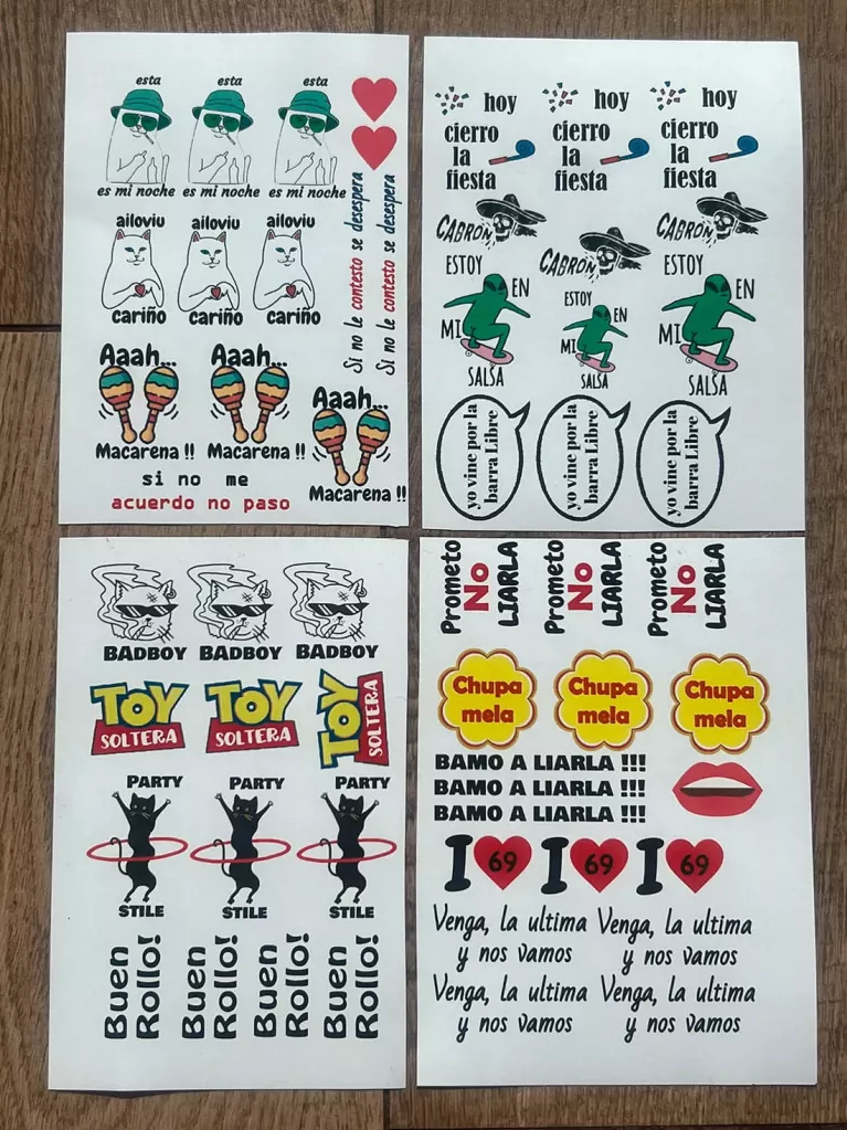 2er-Set Geburtstagstattoo-Bögen