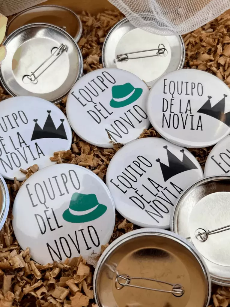 Wedding party badges