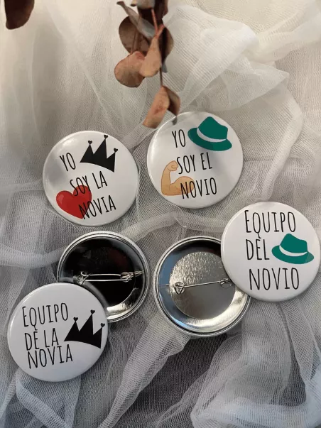 Team Braut Buttons