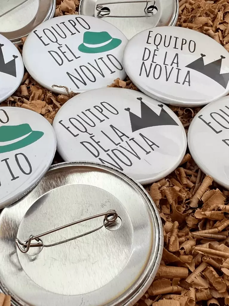 Crachás para o Team Noivo