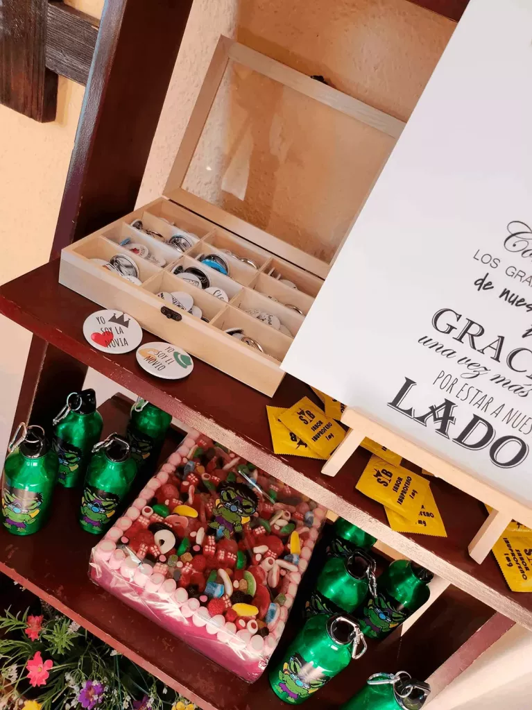 Barra livre de crachás para casamento