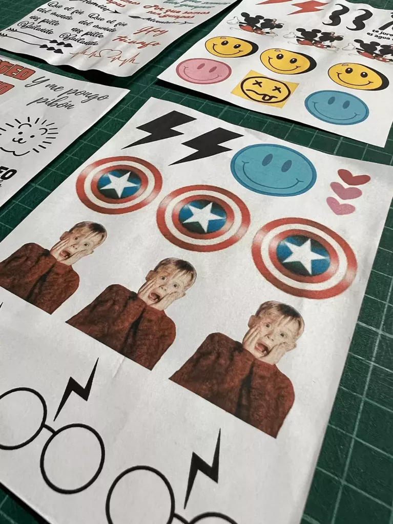 Fun temporary tattoos