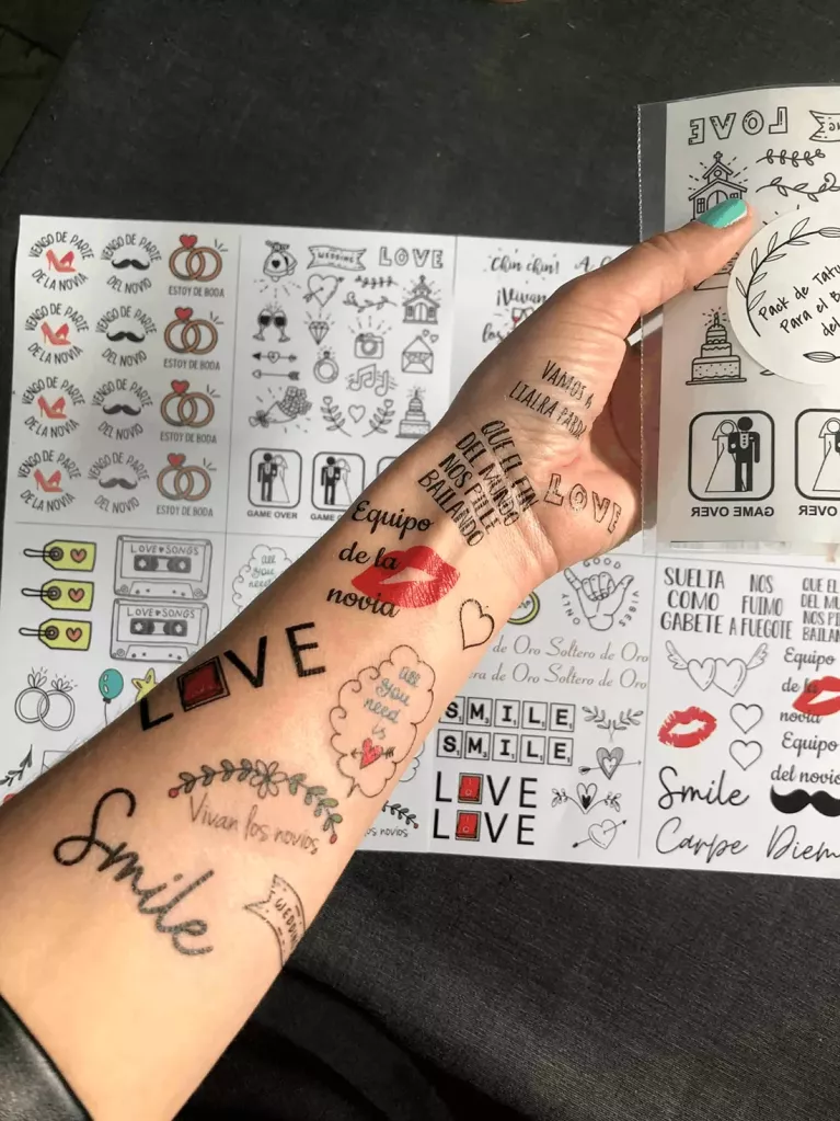 Tatuagens de pele para casamento