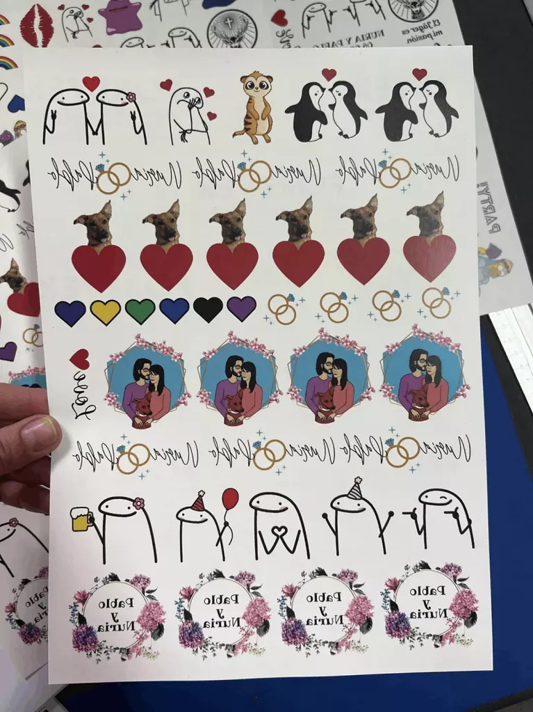 fogli di tatuaggi per matrimonio