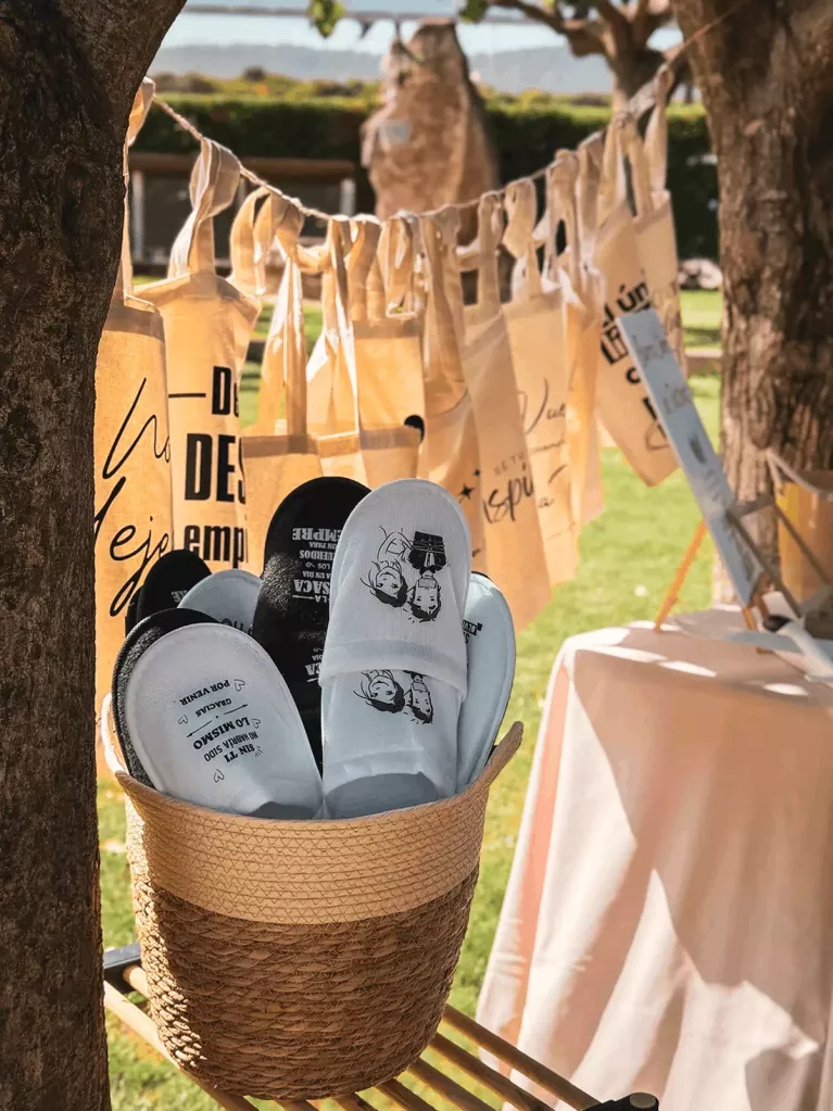 Custom wedding flip flops
