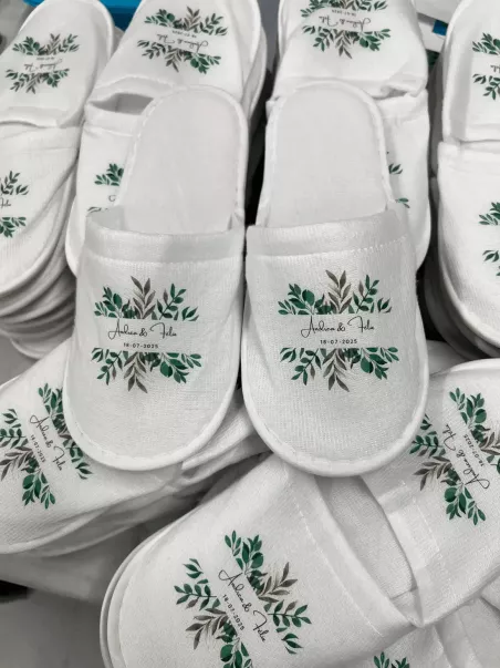 Chaussons pour fêtes de mariage