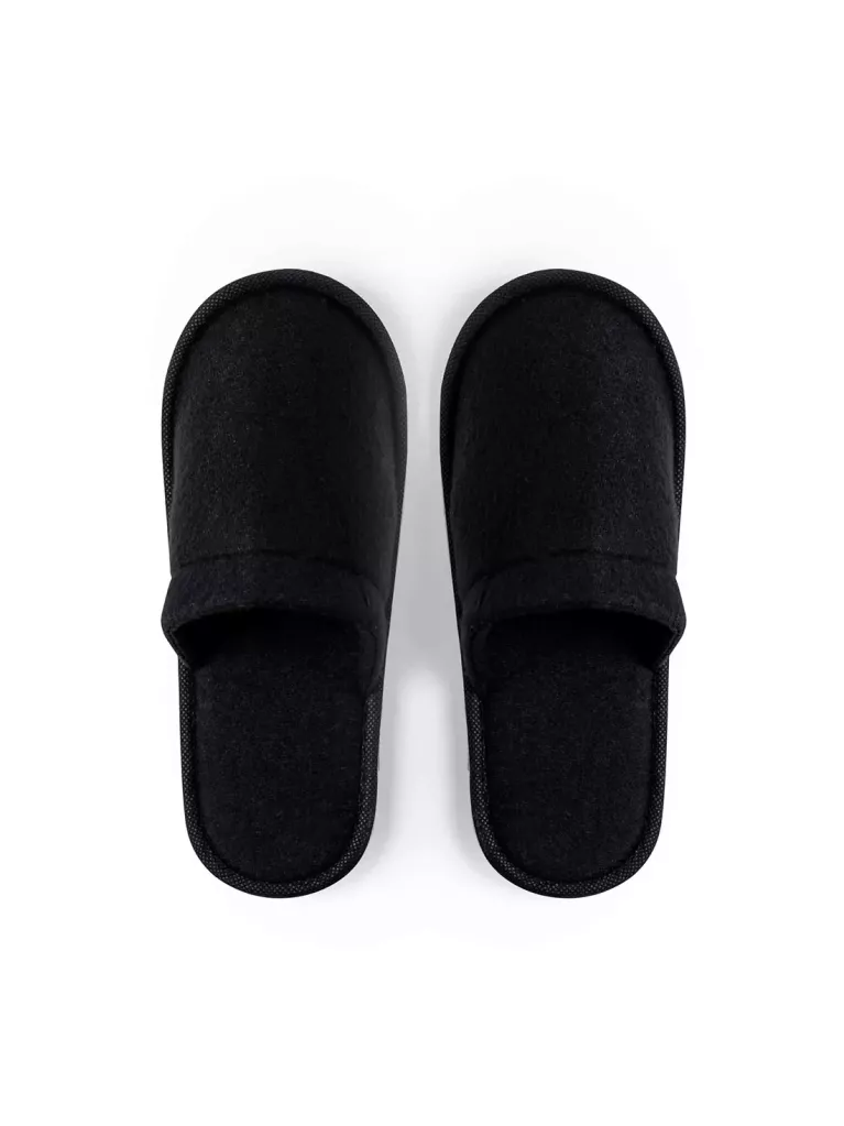 Black slippers