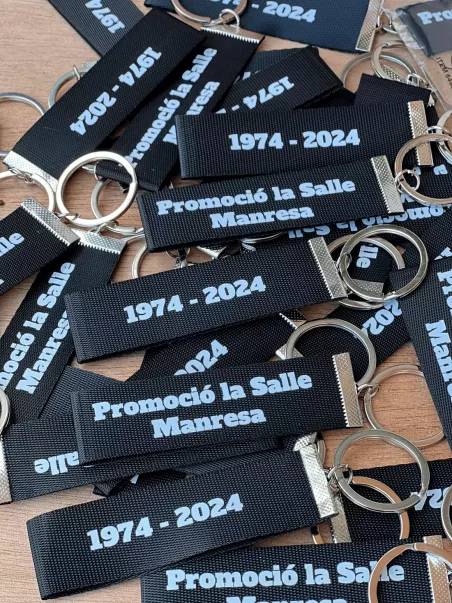 Double-sided custom keyrings