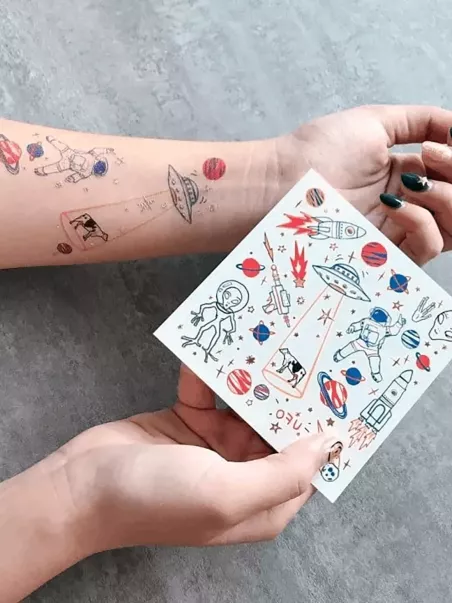 Muster von temporären Tattoos