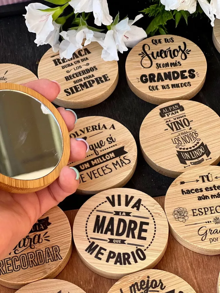 Miroirs de Poche avec Message au Choix | Uvimark®