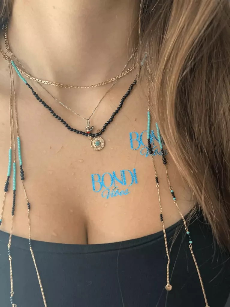 Metallic-Tattoos für Events