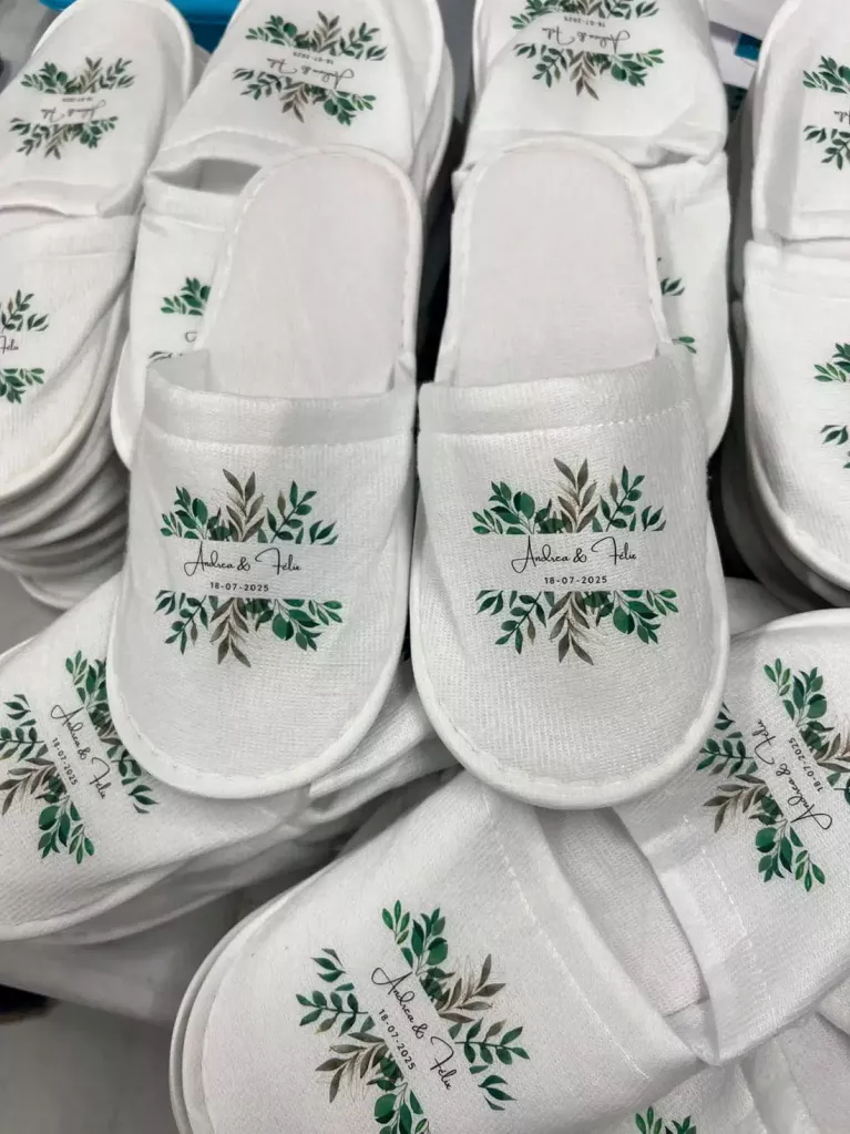 Chaussons pour fêtes de mariage