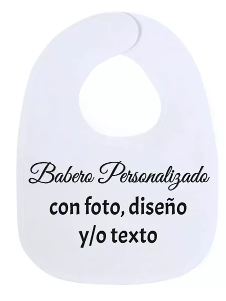 Babetes personalizados com texto