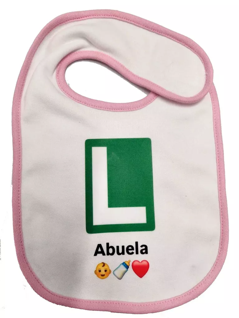 babero de bebe para abuela