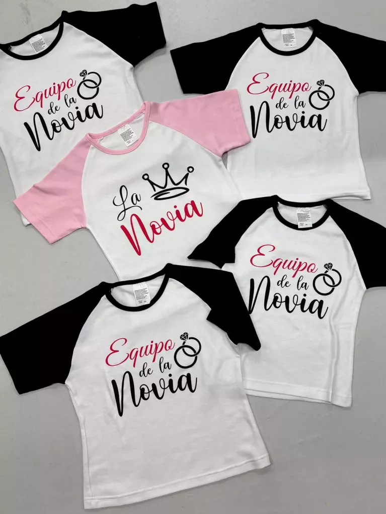 pack t-shirts despedida de solteira
