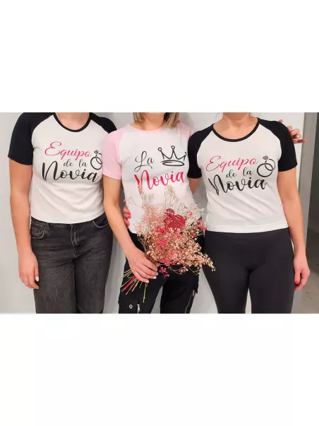 magliette team della sposa