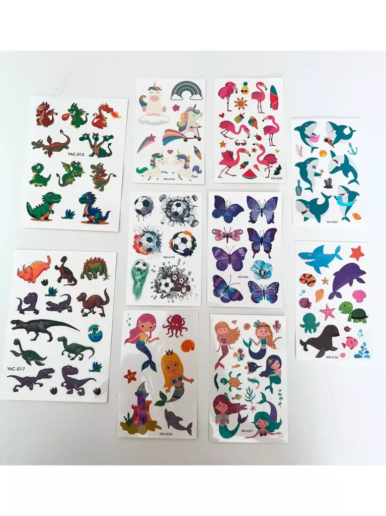 pack de tatuagens infantis