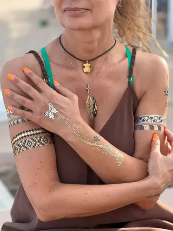 Schmetterling-Tattoos temporär