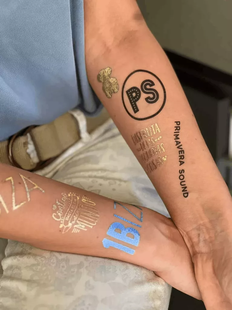 faux tatouages pour événements
