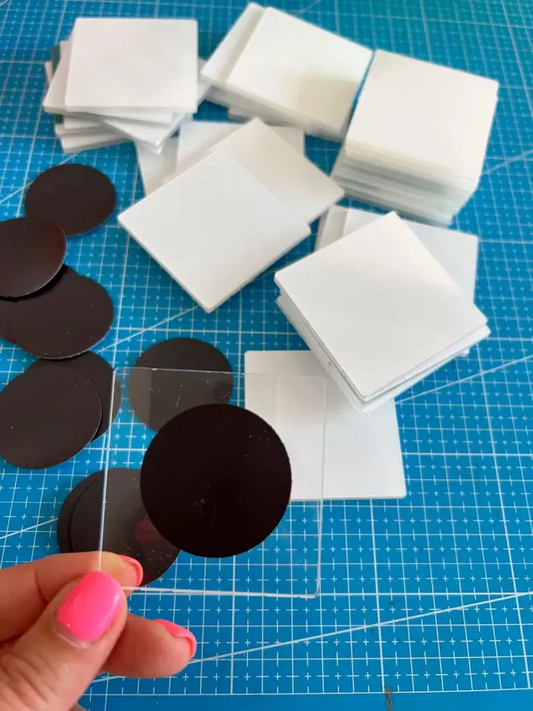 quadratische Magnete für UV-Druck