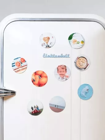 custom thin flexible round magnets