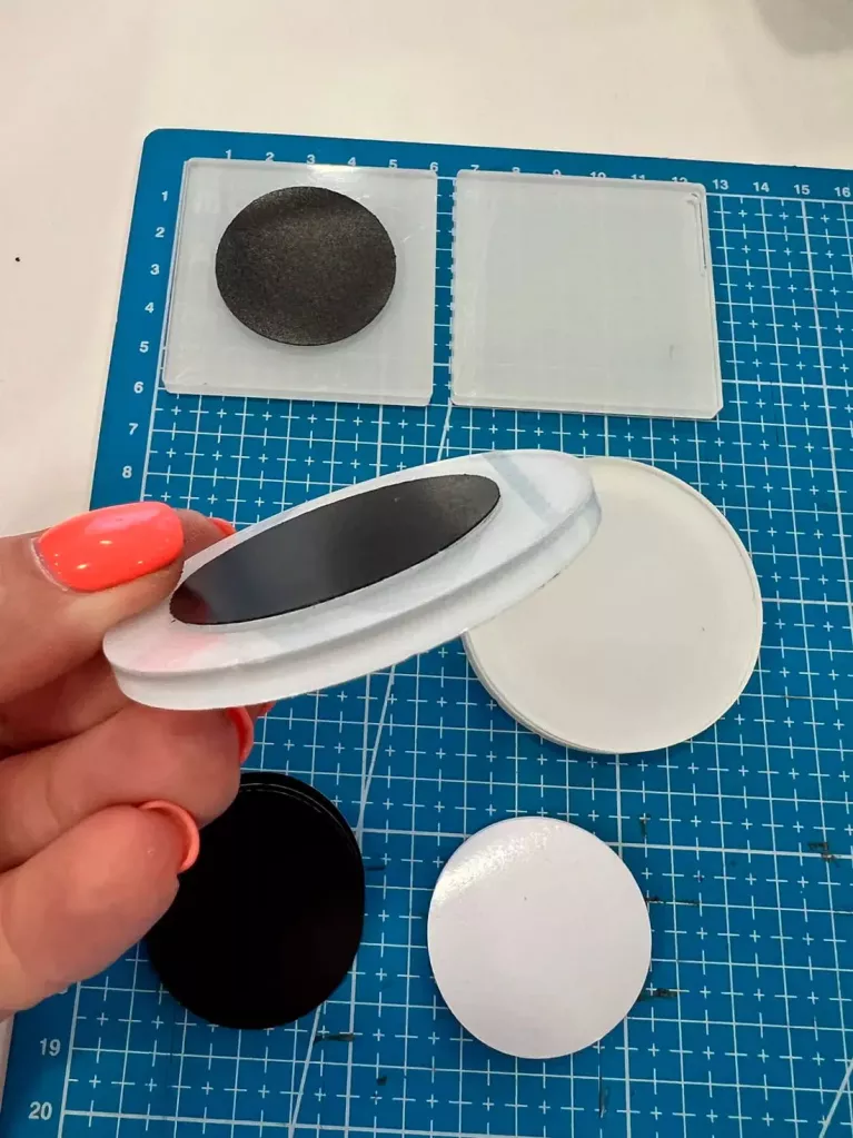 round acrylic magnets for sublimation