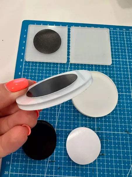 round acrylic magnets for sublimation