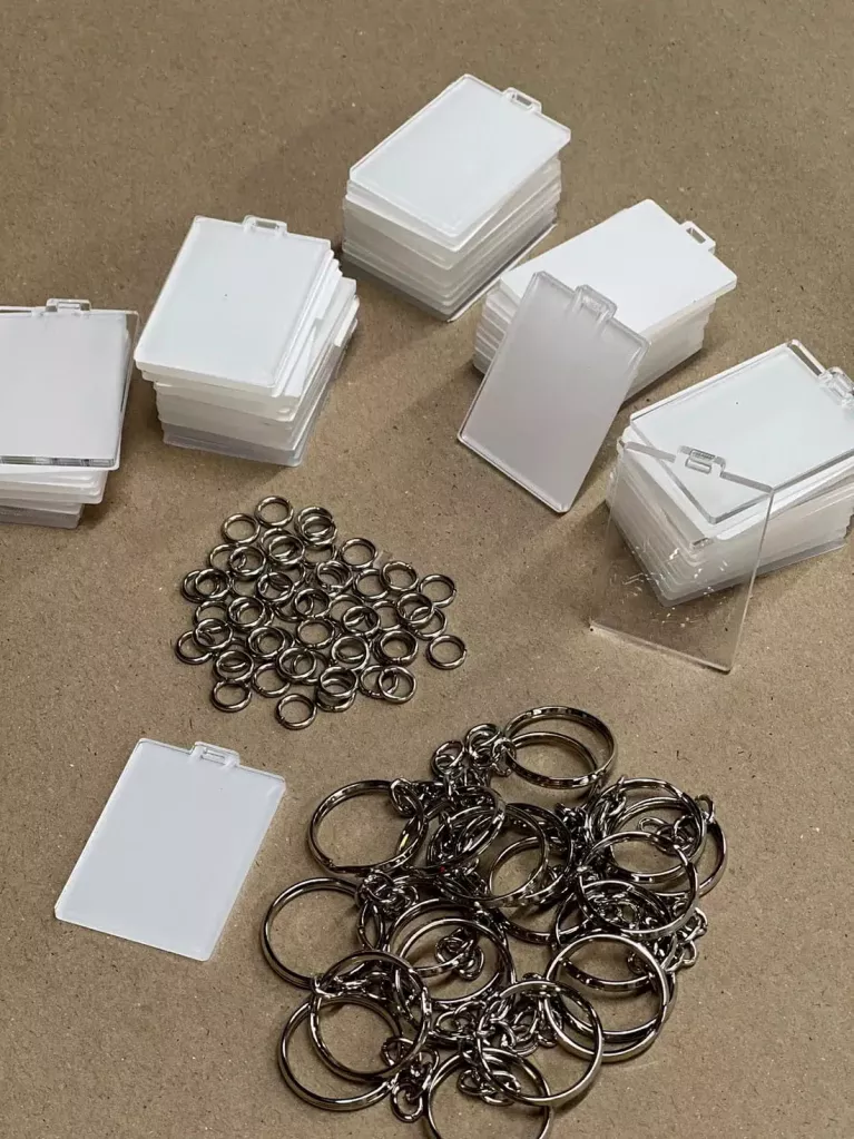 blank keyrings for UV printing