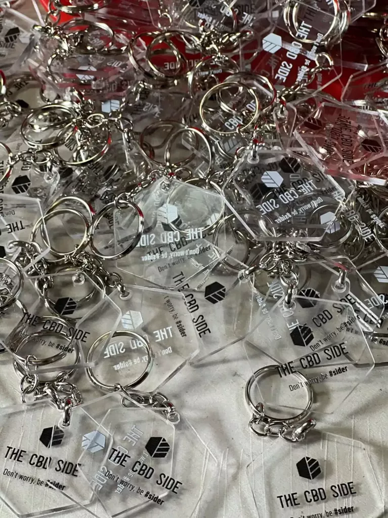 custom-shaped promotional keyrings