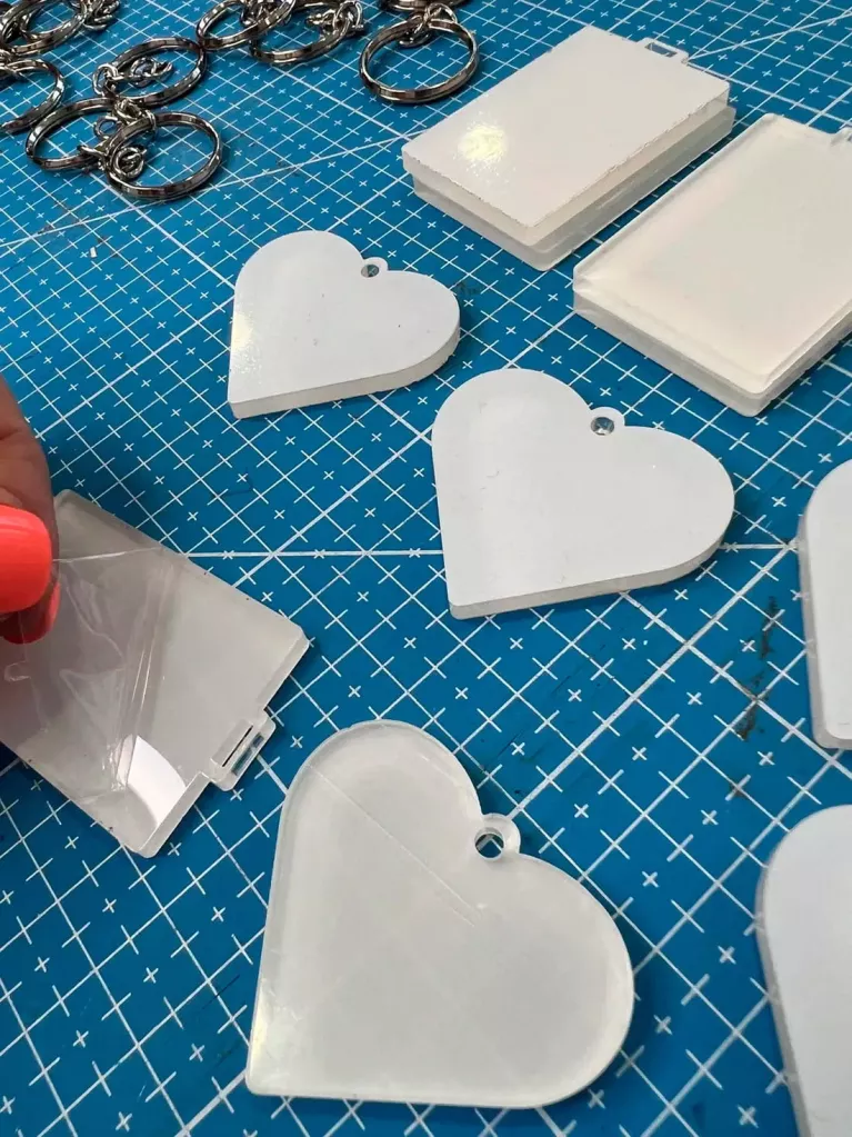 acrylic keyring blanks for sublimation