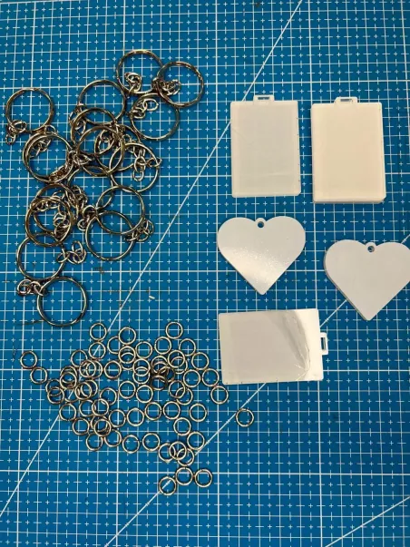 sublimatable acrylic keyring refills
