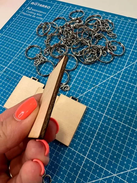 recambios llaveros madera uv
