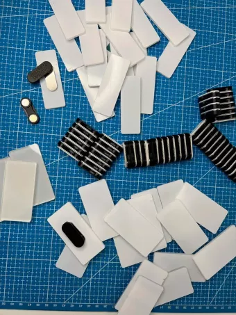 badges en méthacrylate pour sublimation