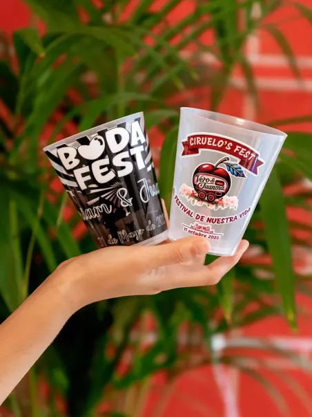 vasos para festivales personalizados