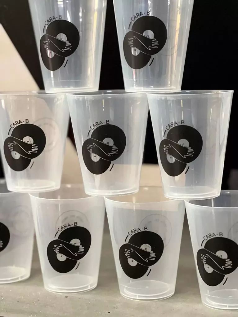 reusable plastic cups with logo