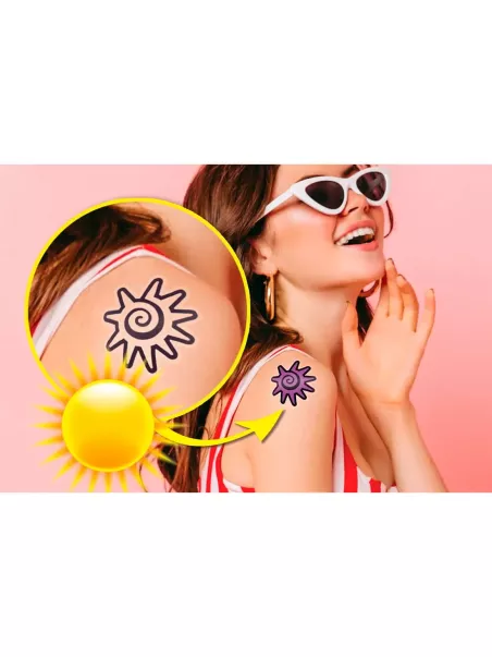 UV solar tattoos
