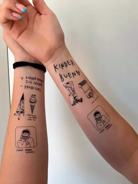 temporäre Werbetattoos für Unternehmen
