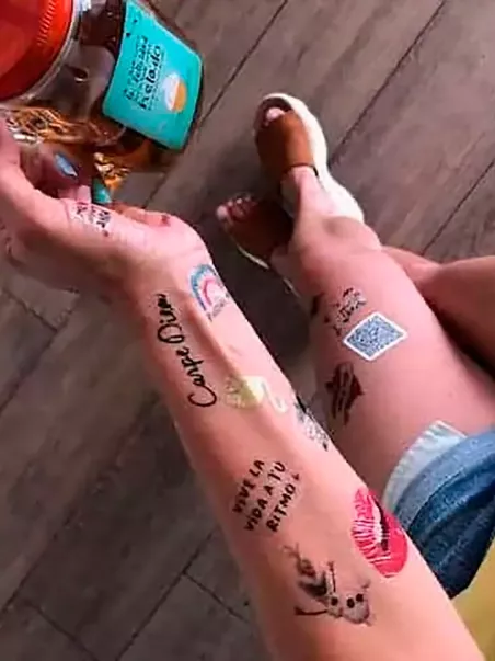 temporäre Tattoos und Abziehbilder