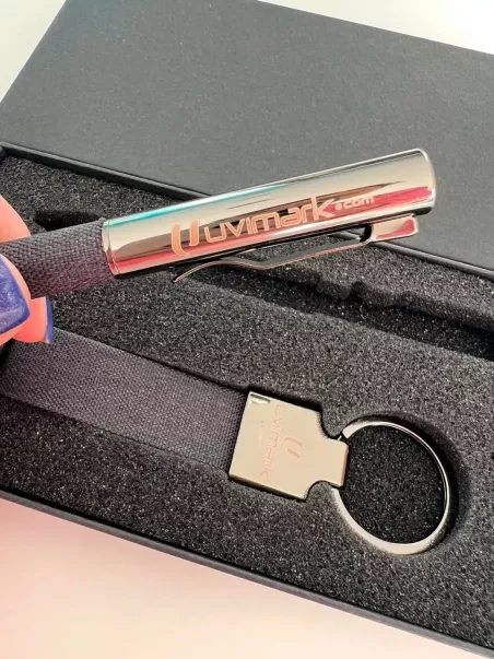 welcome pack de caneta e chaveiro