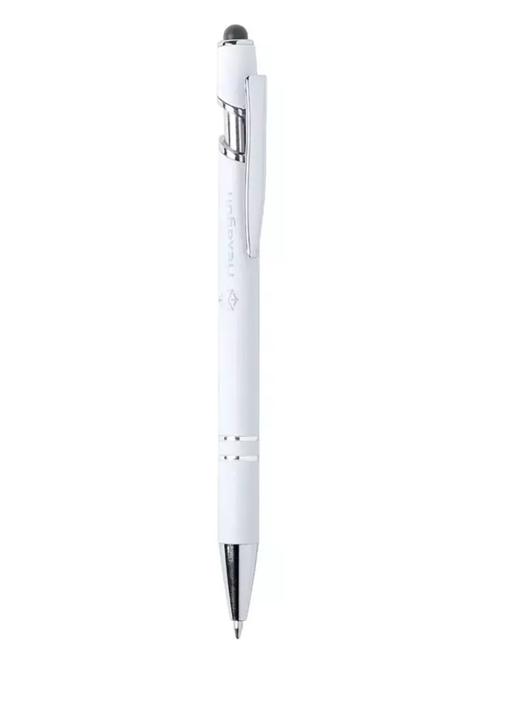 weißer Pro Touchpen-Kugelschreiber