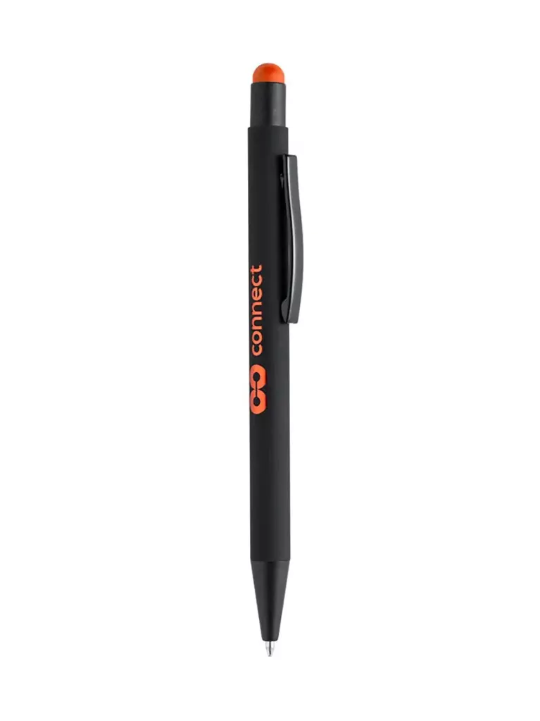 minimal orange black pen