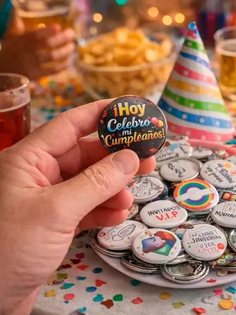 pins para festa de aniversário