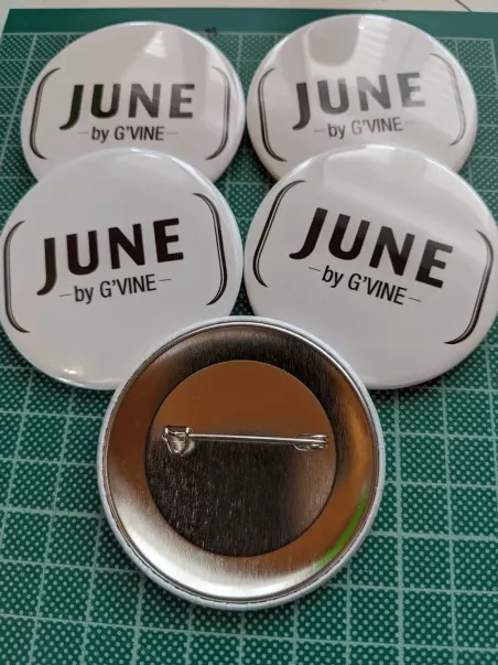 personalisierte Buttons für Unternehmen