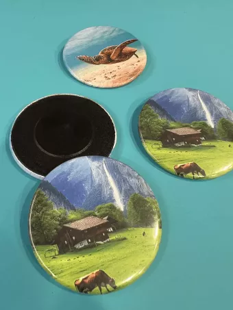 chapas iman con foto